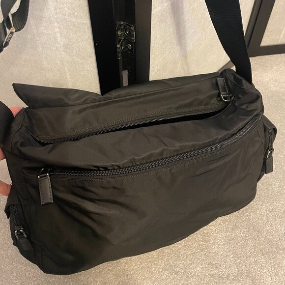 Prada Vela Nylon/Leather Messenger Bag - Picture 11 of 16
